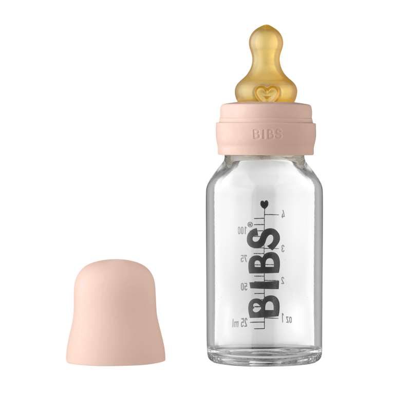 BIBS Bottle - Ensemble complet de biberons - Petit - 110 ml - Blush
