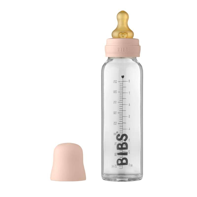 BIBS Bottle - Ensemble complet de biberons - Grand - 225 ml. - Blush