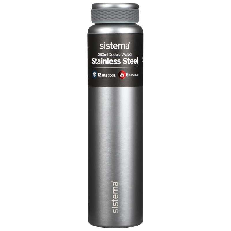 Sistema Thermofles - Roestvrij Staal - 280 ml - Lichtgrijs
