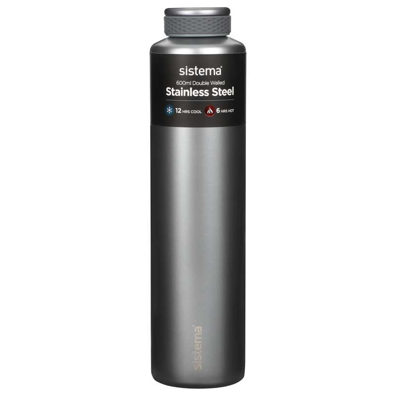 Sistema Thermofles - Roestvrij Staal - 600ml - Grijs