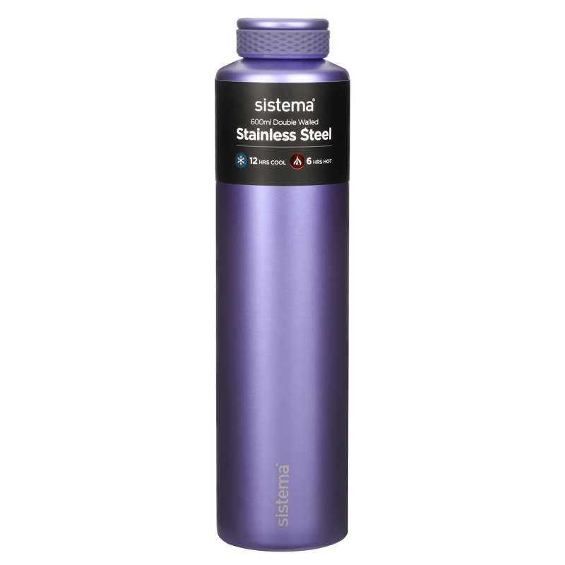 Sistema Thermofles - Roestvrij Staal - 600ml - Paars