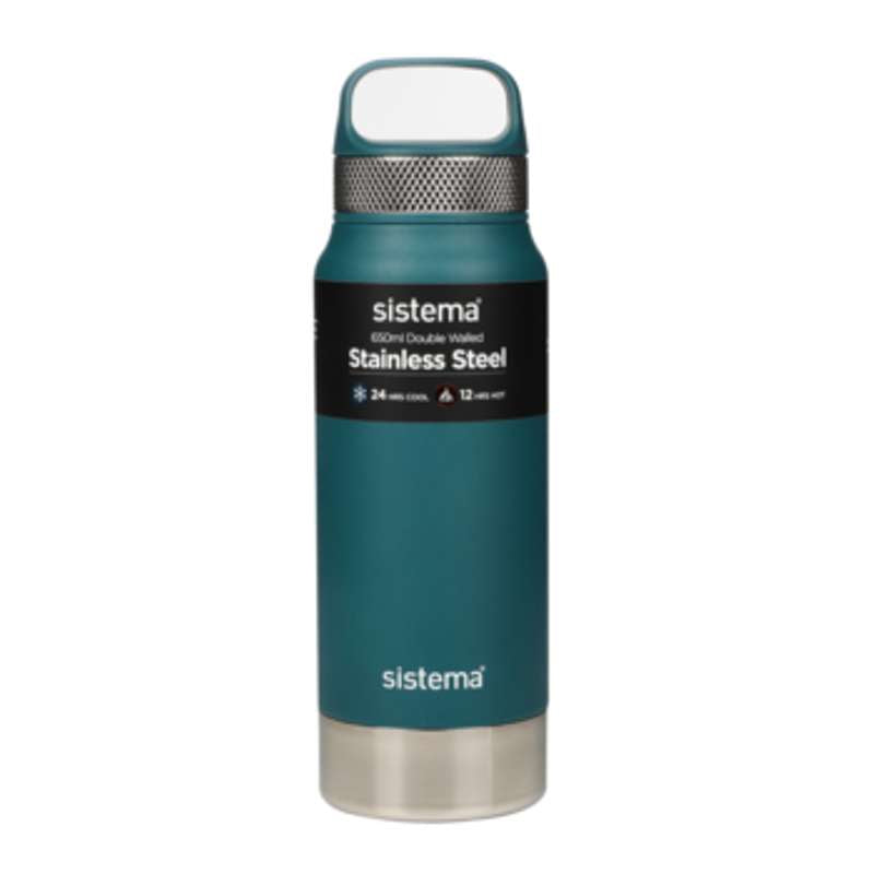 Sistema Thermofles - Roestvrij Staal - 650 ml - Diep Teal