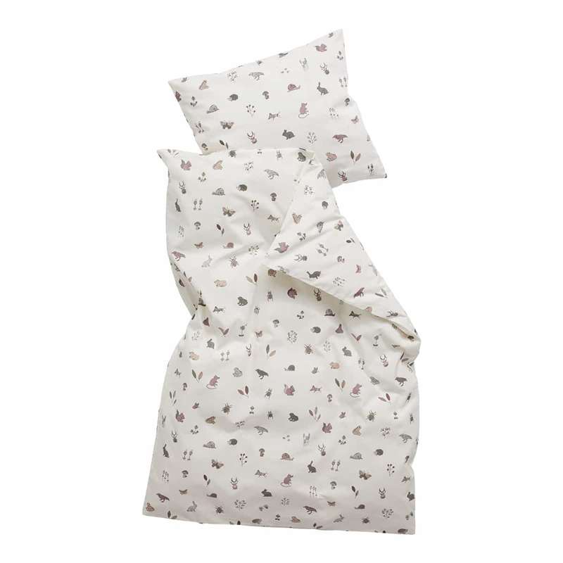 Leander Linge de lit pour bébé 70x100 cm - Forrest - Rose poussiéreux