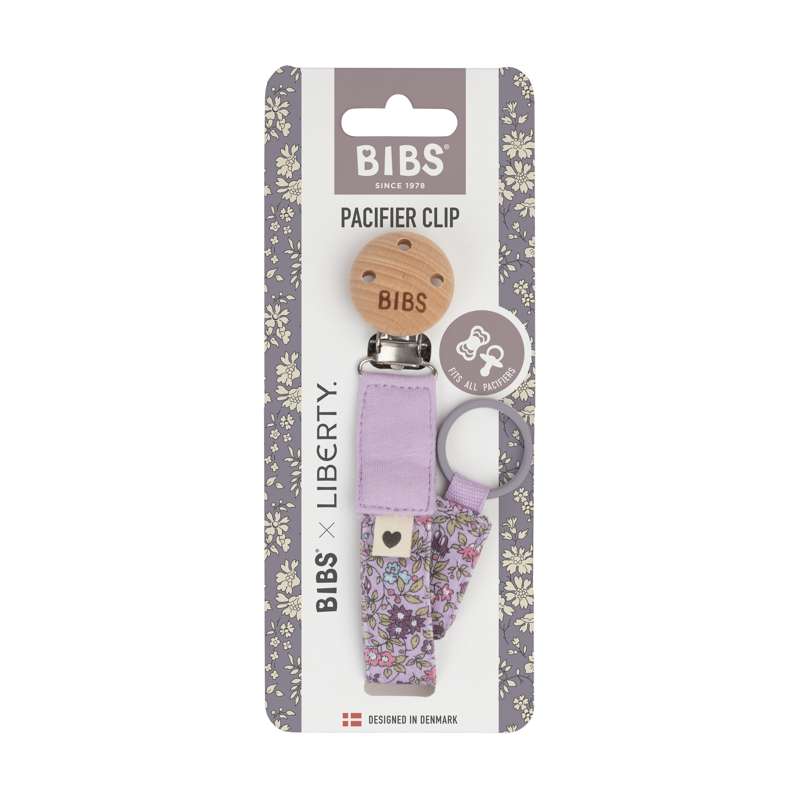 Accessoires BIBS - Attache-sucette Suttesnor - Liberty - Chamomile Lawn/Violet Sky