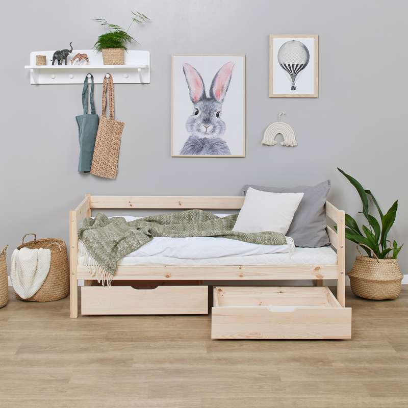 Hoppekids ECO Comfort - Ensemble de tiroirs pour lit de 70x160 cm - Naturel