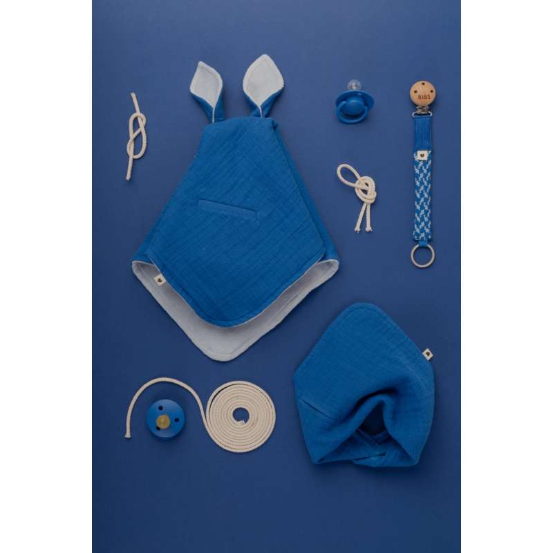 Accessoires BIBS - Attache-sucette Paci Braid - Bleuet/Bleu Poussière